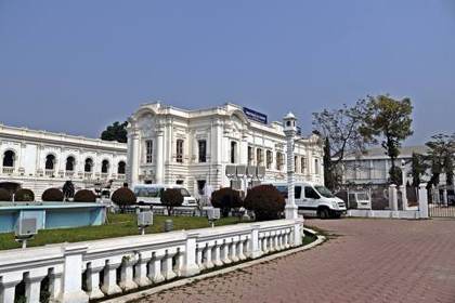 The palace grounds