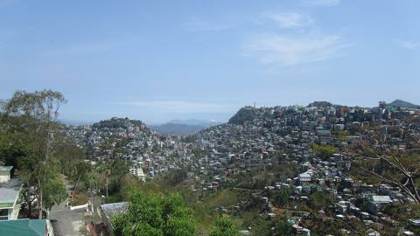 Aizawl on its ridges