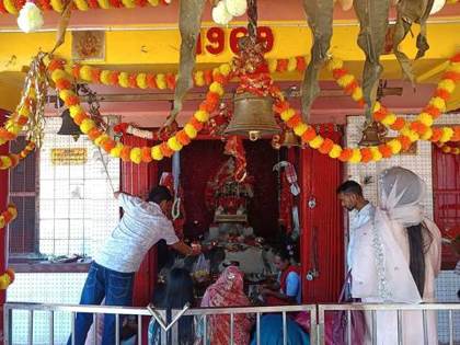 Devotees at Bagheswari Temple