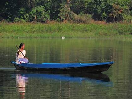Boating on Chandubi Lake