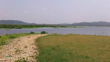 Deepor Beel with the hills beyond