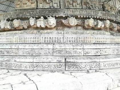 Carved stonework at Deopahar