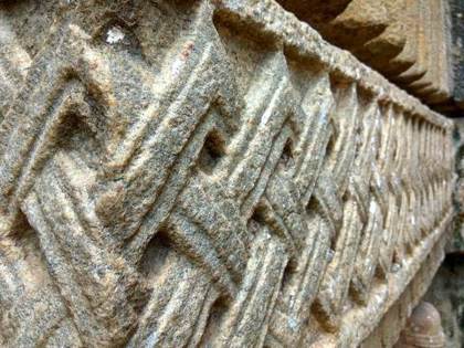 Stone carving on the Hayagriva Madhava temple