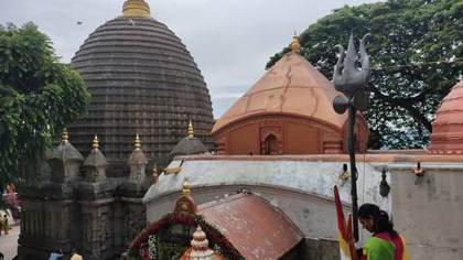 The temple domes of Kamakhya