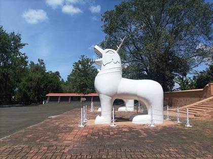 A Kangla Sha in the fort grounds