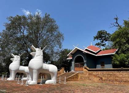 The Kangla Sha before the citadel gate