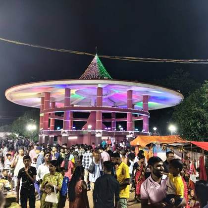 The Kharchi fair at night