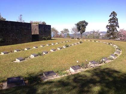The terraces of Kohima War Cemetery