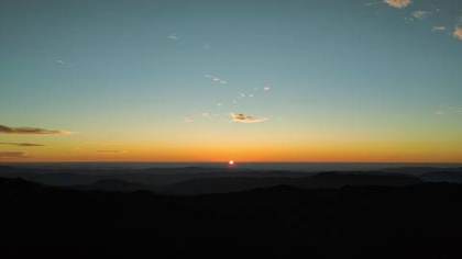 Winter sunset from Serkawn, Lunglei