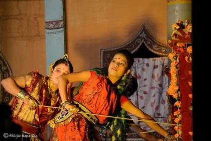 A scene from the Raas at Majuli