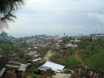 Mokokchung on its hilltop