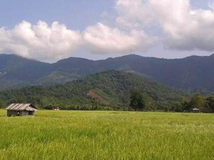 The Naga Hills from Mokokchung