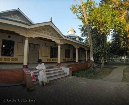 The kirtan ghar at Bordowa Than