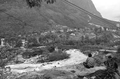 The Lachung river from Lachung