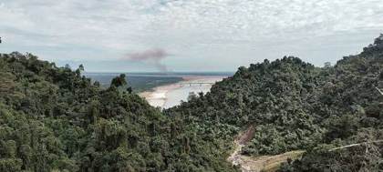 The Siang river at Pasighat