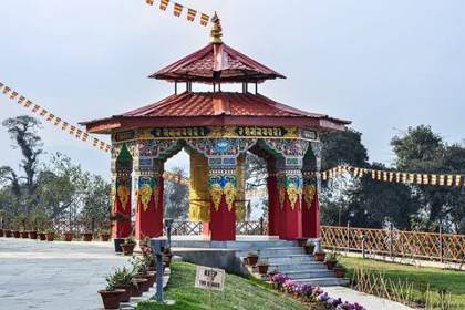 The prayer wheel by the Pelling skywalk