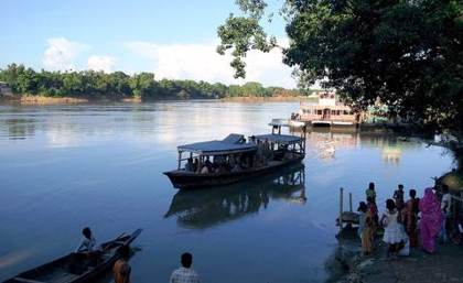 Boats on the Barak at Silchar