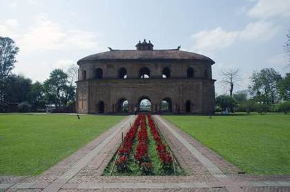 Rang Ghar and its garden