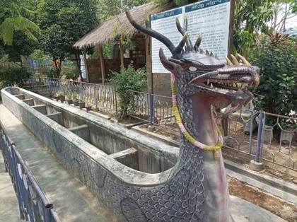 A traditional Meitei dragon boat, the Hiyang Hiren