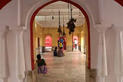 Inside the temple hall