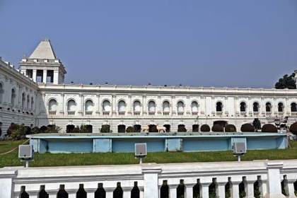 A side wing of Ujjayanta Palace