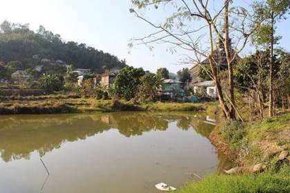 A pond at Thenzawl