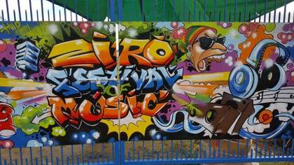 Festival graffiti at Ziro